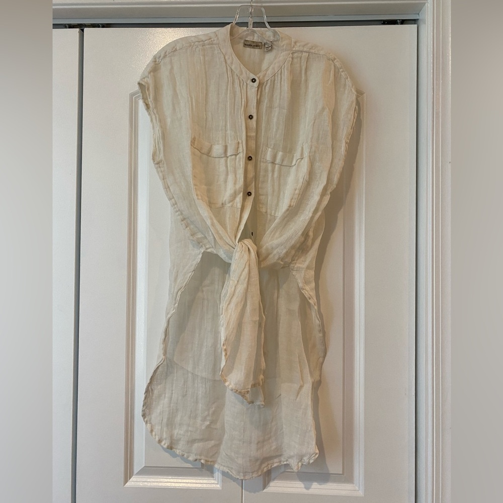Holding Horses linen buttondown tunic
